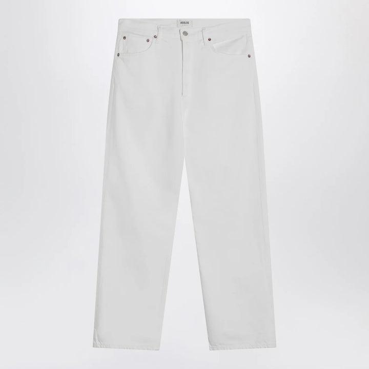 AGOLDE - White jeans in regenerated denim