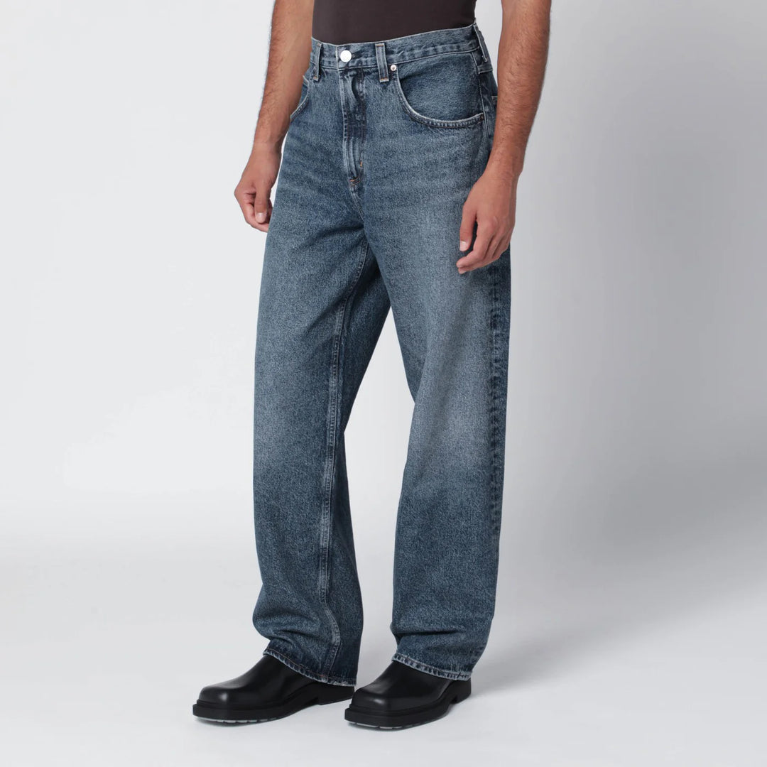 AGOLDE - Wide dark vintage indigo Fusion jeans