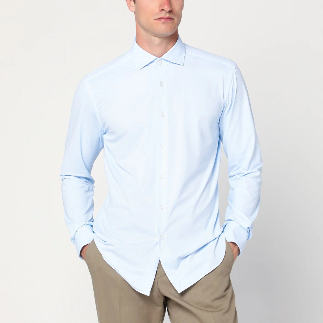 XACUS - Light blue Active twill shirt