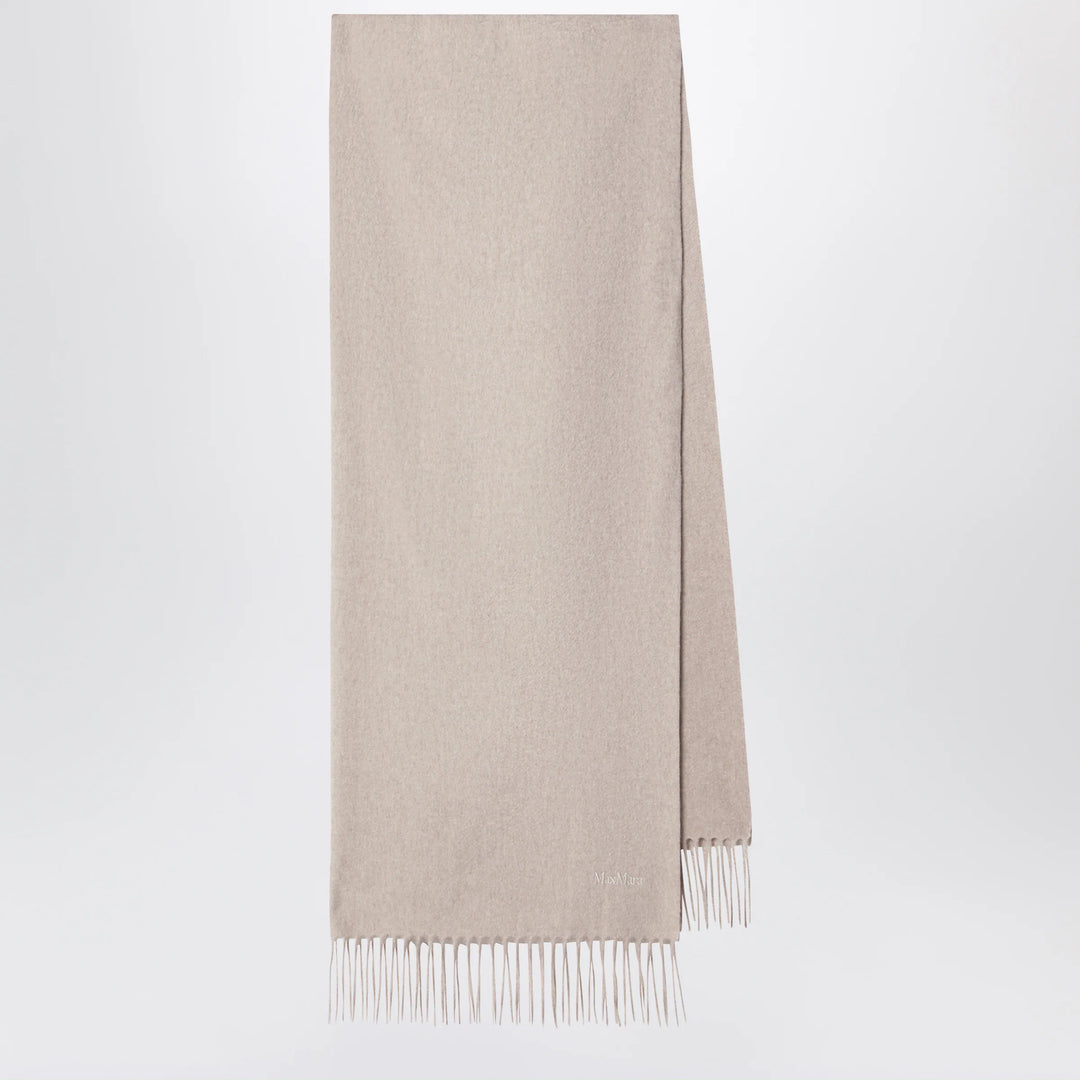 Max Mara - Sand-colored cashmere scarf