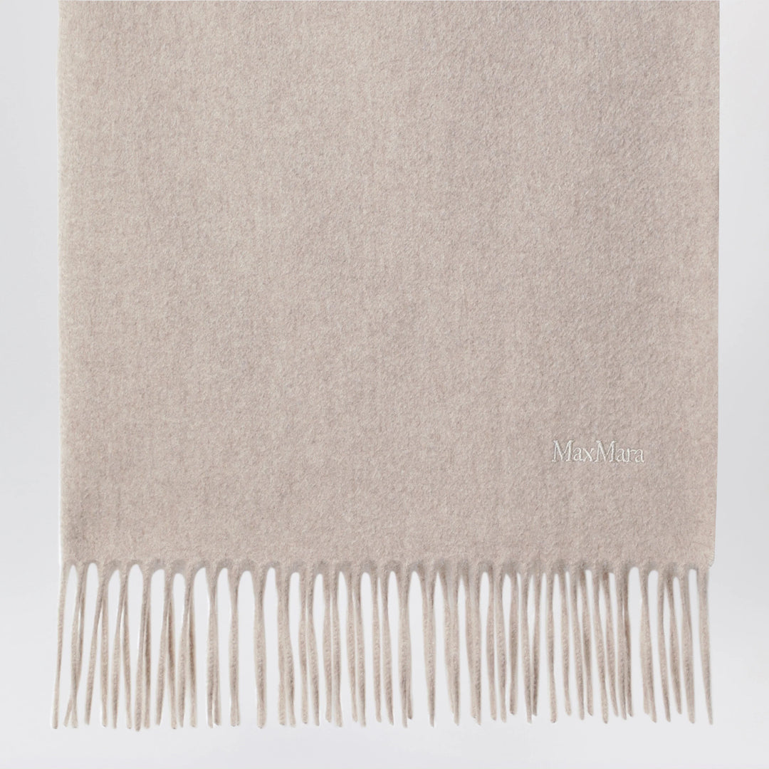 Max Mara - Sand-colored cashmere scarf