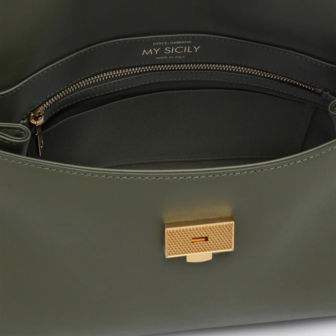 Dolce&amp;Gabbana - My Sicily handbag in military green leather