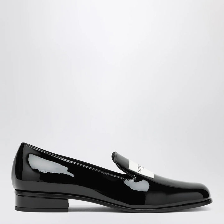 Givenchy - Black patent leather tuxedo loafers