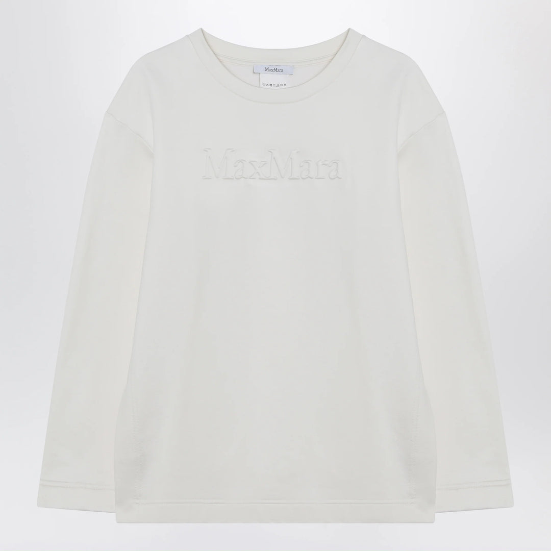 Max Mara - White sweatshirt in silk blend
