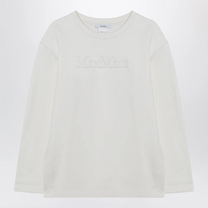 Max Mara - White sweatshirt in silk blend