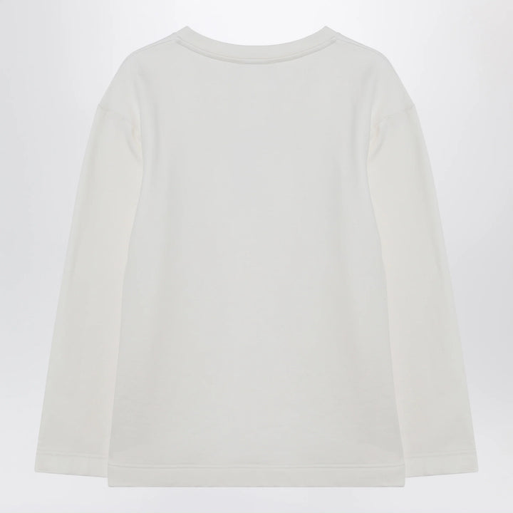 Max Mara - White sweatshirt in silk blend