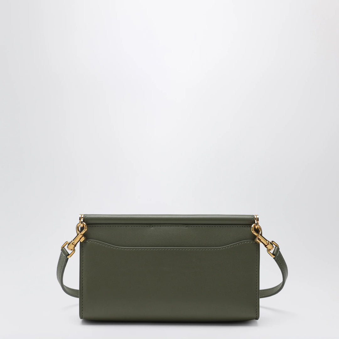 Dolce&amp;Gabbana - Plongé calfskin phone bag in military green
