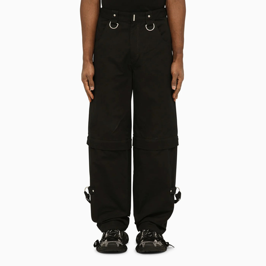 Givenchy - Black trousers with removable bottoms