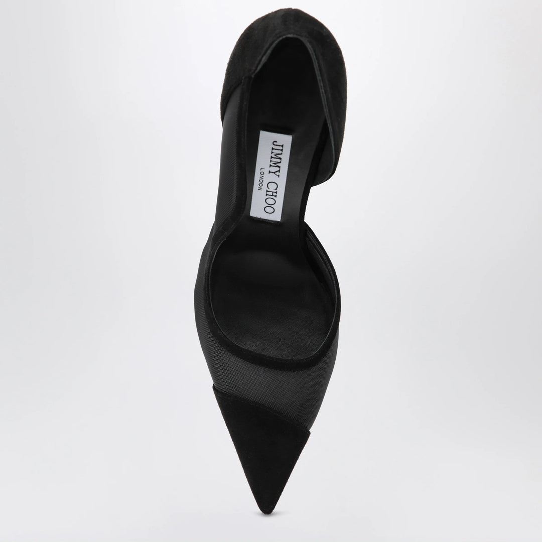 Jimmy Choo - Brigitte 100 pumps in black suede and mesh