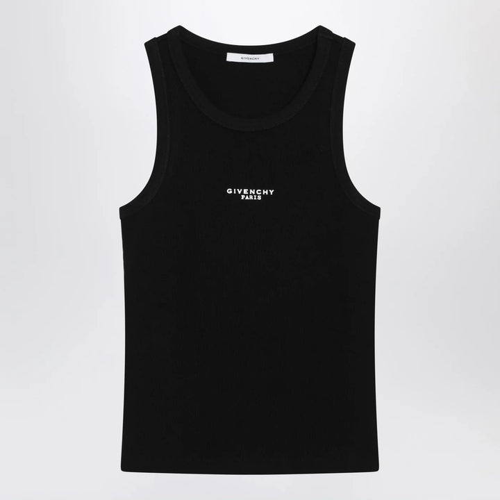 Givenchy - Black slim-cut tank top with logo