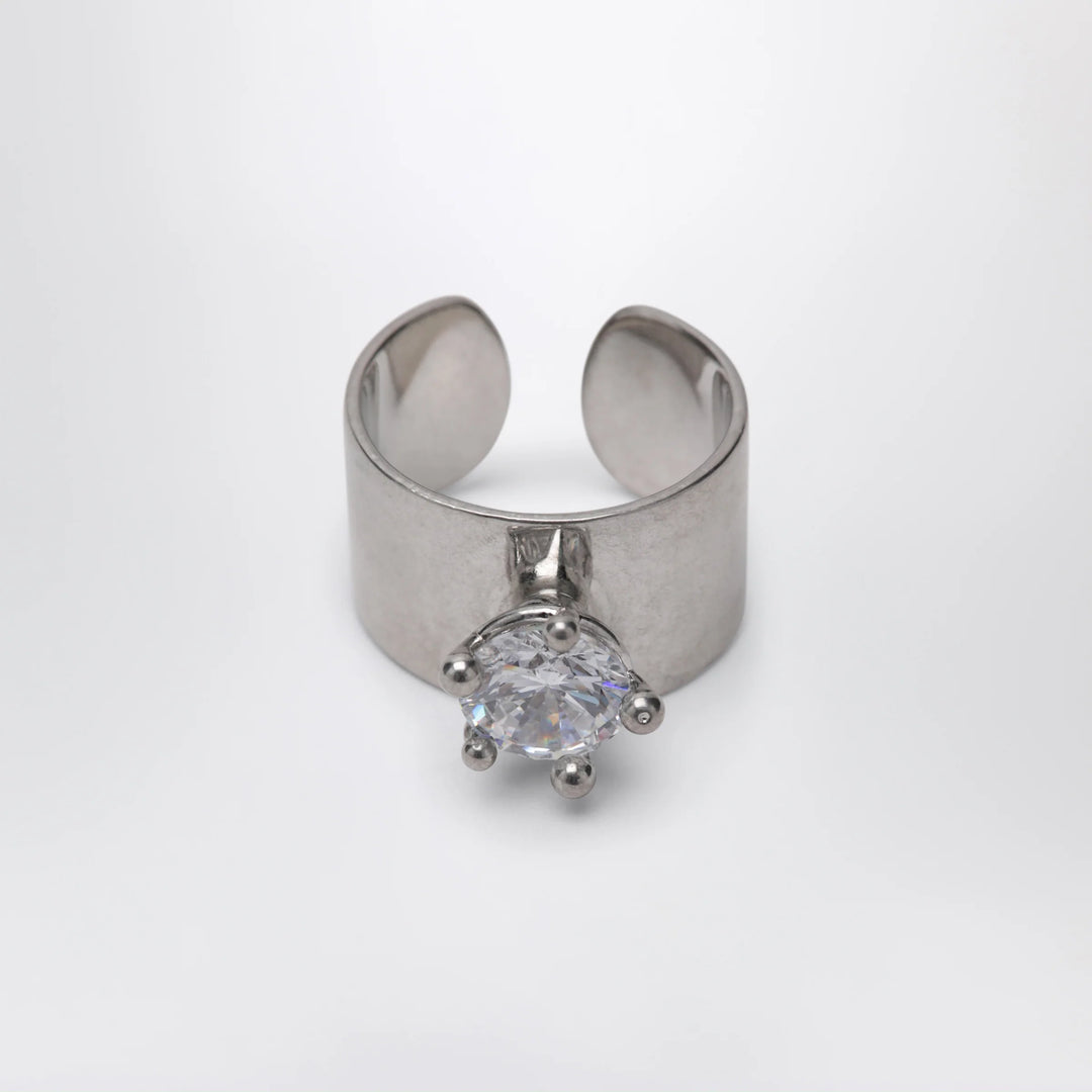 PANCONESI - Armour Ring Small with Diamonds