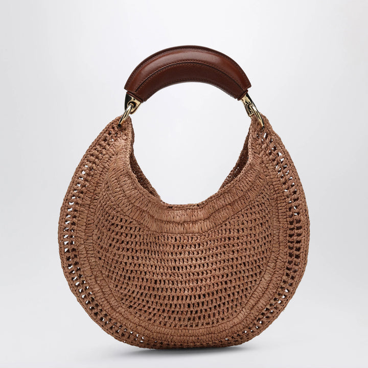Chloé - Borsa Hobo Summer Banana in rafia beige