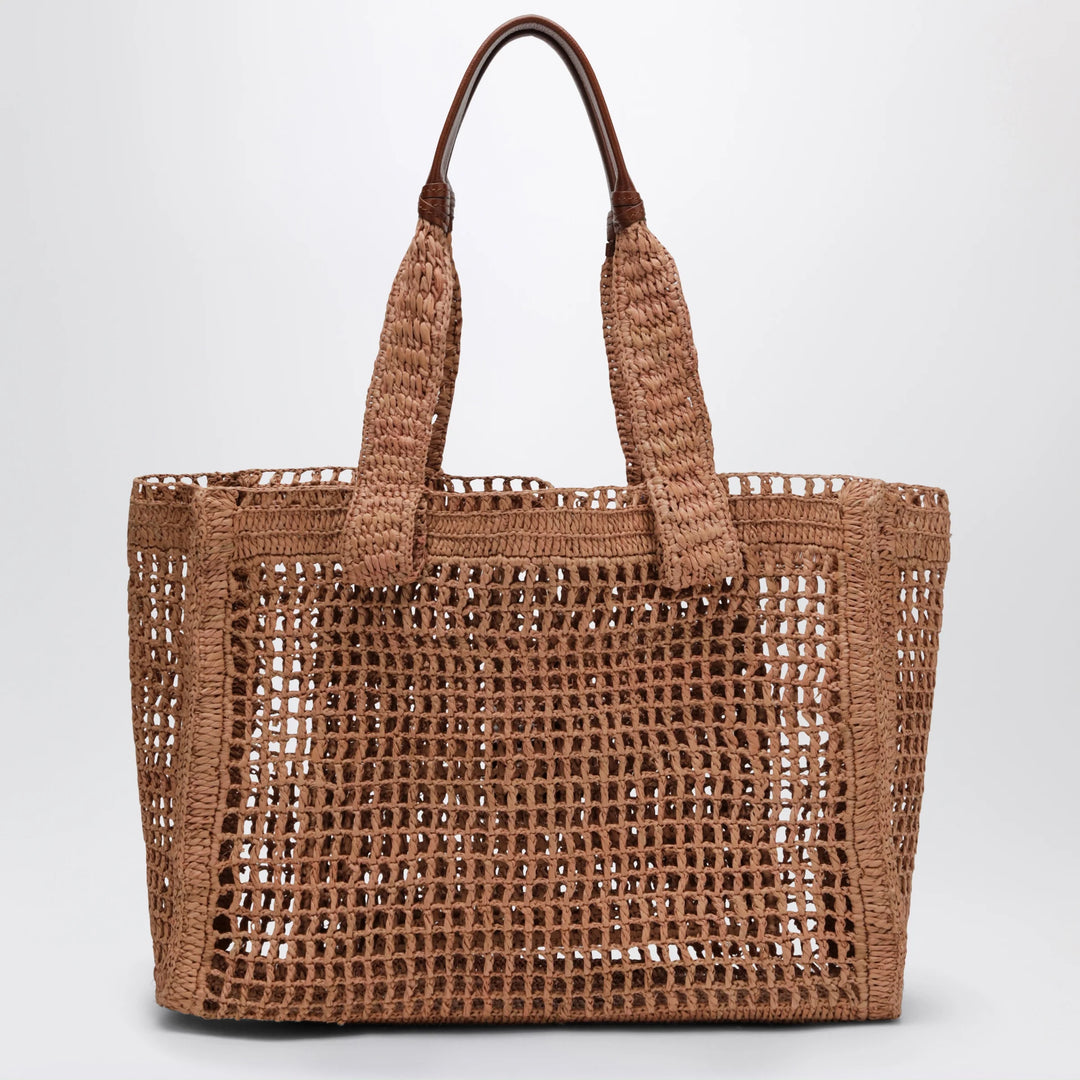 Chloé - East-West Summer Banana Tote Bag Summery Beige in Raffia