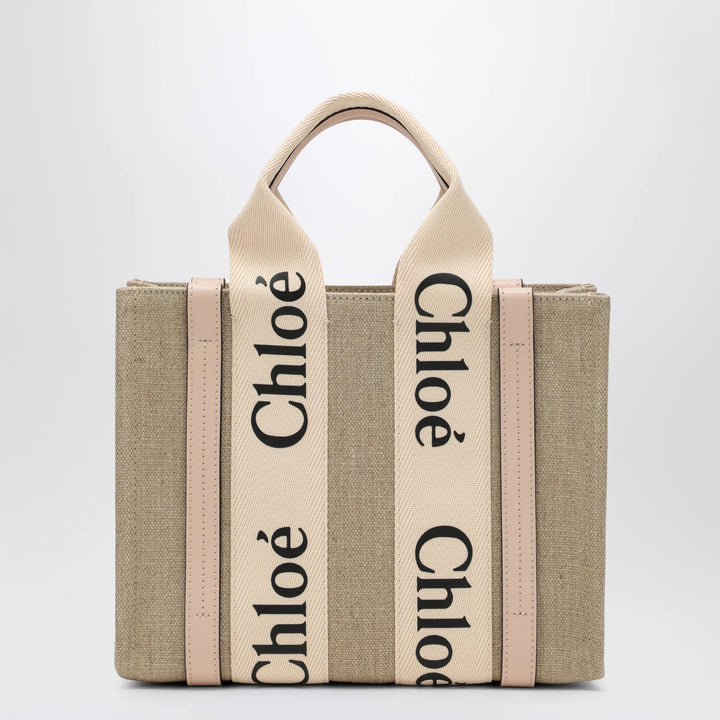 Chloé - Woody little bag in beige canvas