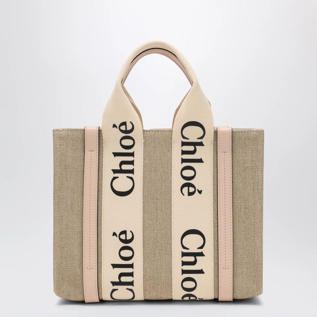 Chloé - Woody little bag in beige canvas