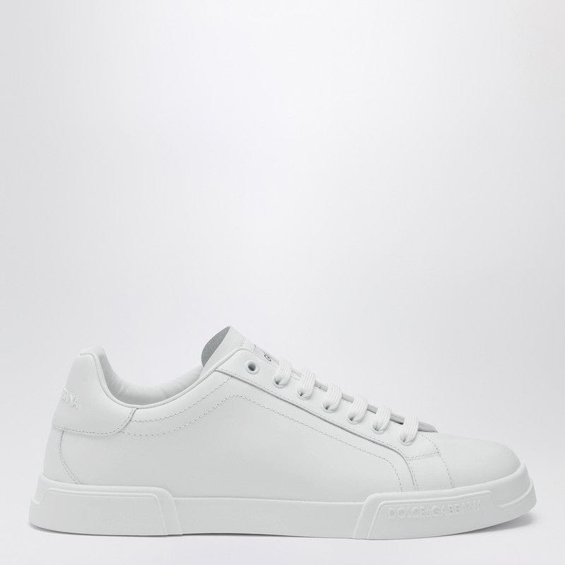 Shoes Dolce&Gabbana - White Portofino sneakers in leather - 42 IT Brand