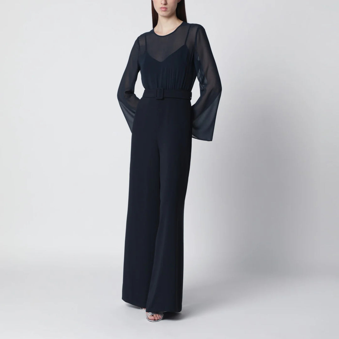 P.A.R.O.S.H. - Blue jumpsuit with belt