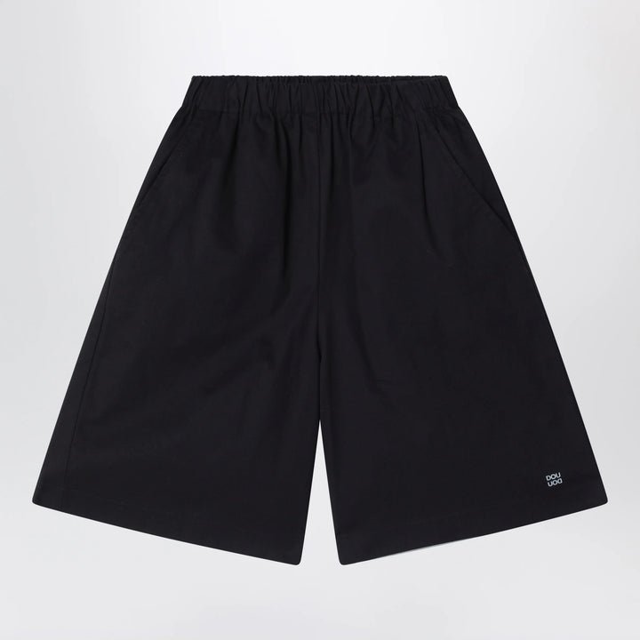 Douuod - Primula black bermuda shorts in cotton poplin