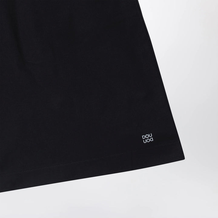 Douuod - Primula black bermuda shorts in cotton poplin