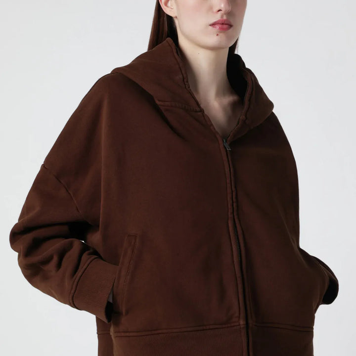 Entire Studios - Brown cotton zip-up sweatshirt Brand Shirts &amp; Tops
