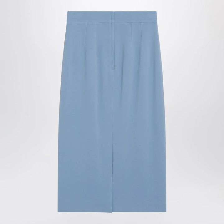 Dolce&amp;Gabbana - Light blue stretch cady skirt