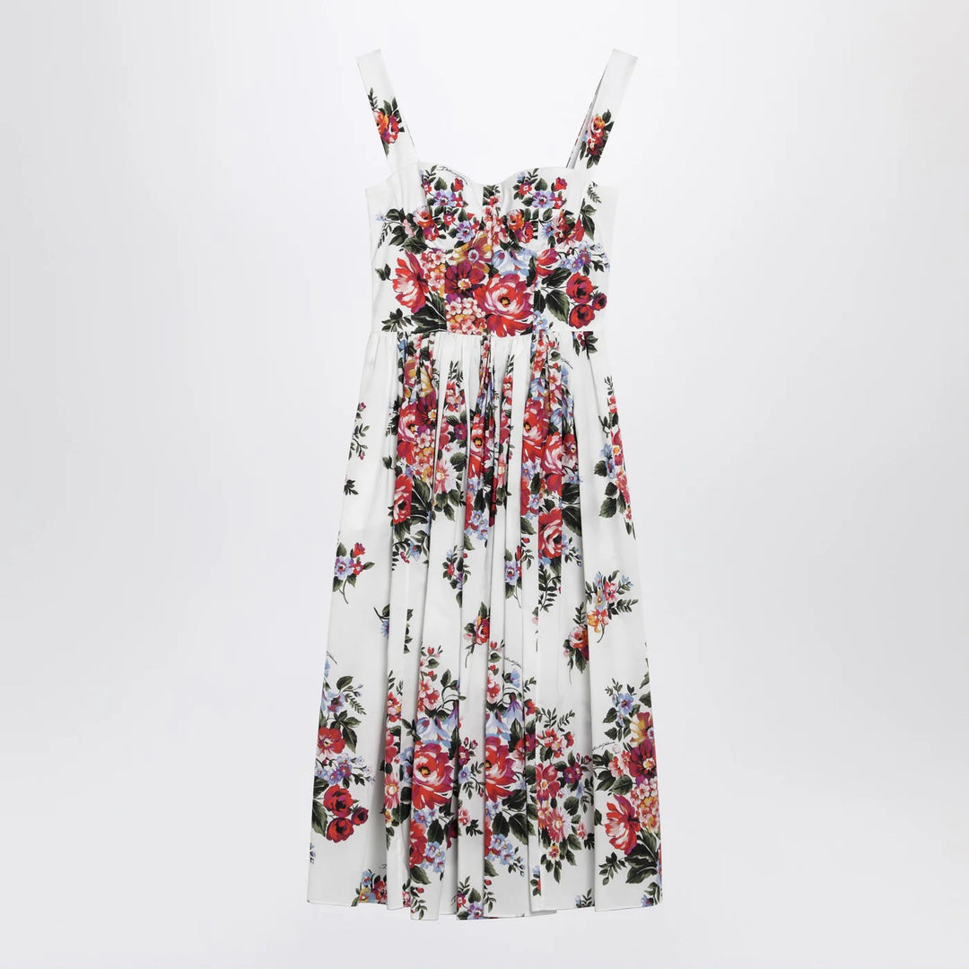 Dolce&amp;Gabbana - White dress with floral print