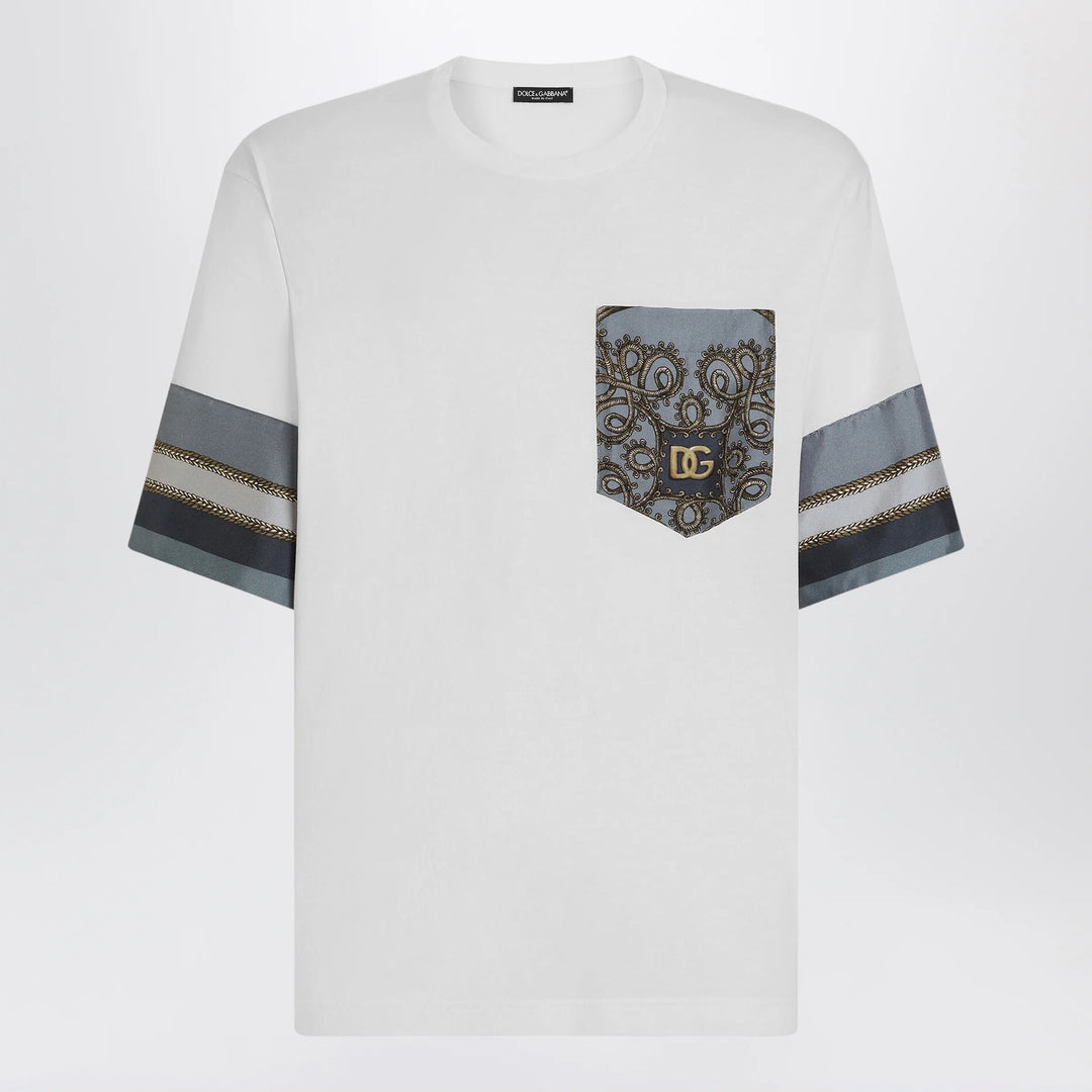 Dolce&amp;Gabbana - White jersey T-shirt with print
