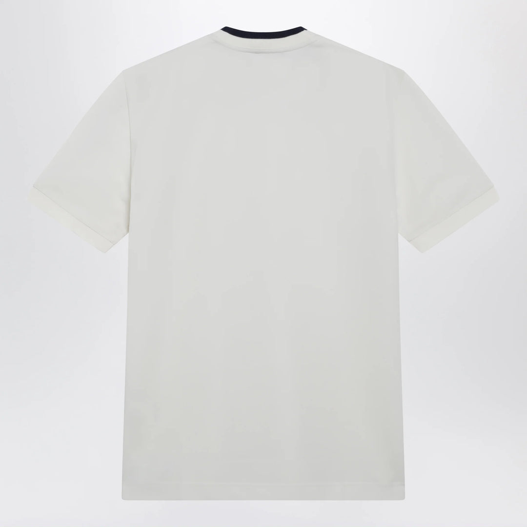 Dolce&amp;Gabbana - White technical piqué cotton T-shirt with embroidery