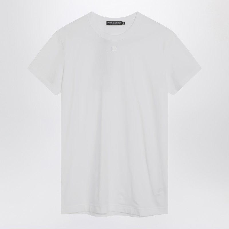 Shirts & Tops Dolce&Gabbana - White t-shirt with logo embroidery - 56 IT Brand