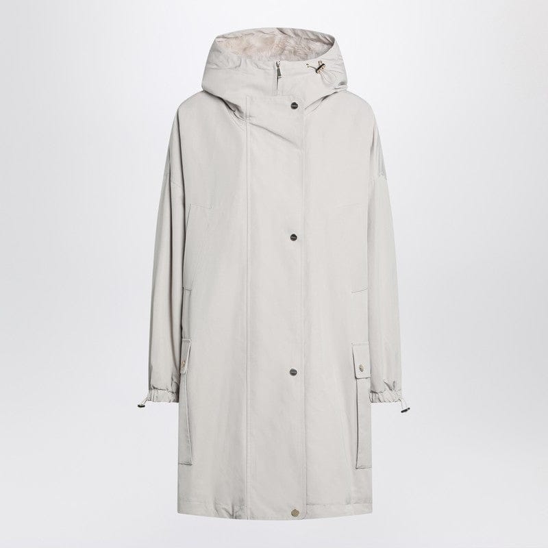 Coats & Jackets Max Mara Studio - Light beige cotton blend parka - 44 IT Brand
