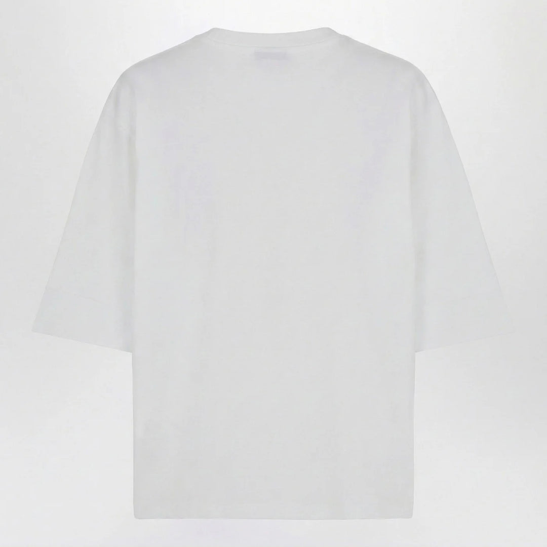 Balmain - Oversized white T-shirt with logo print