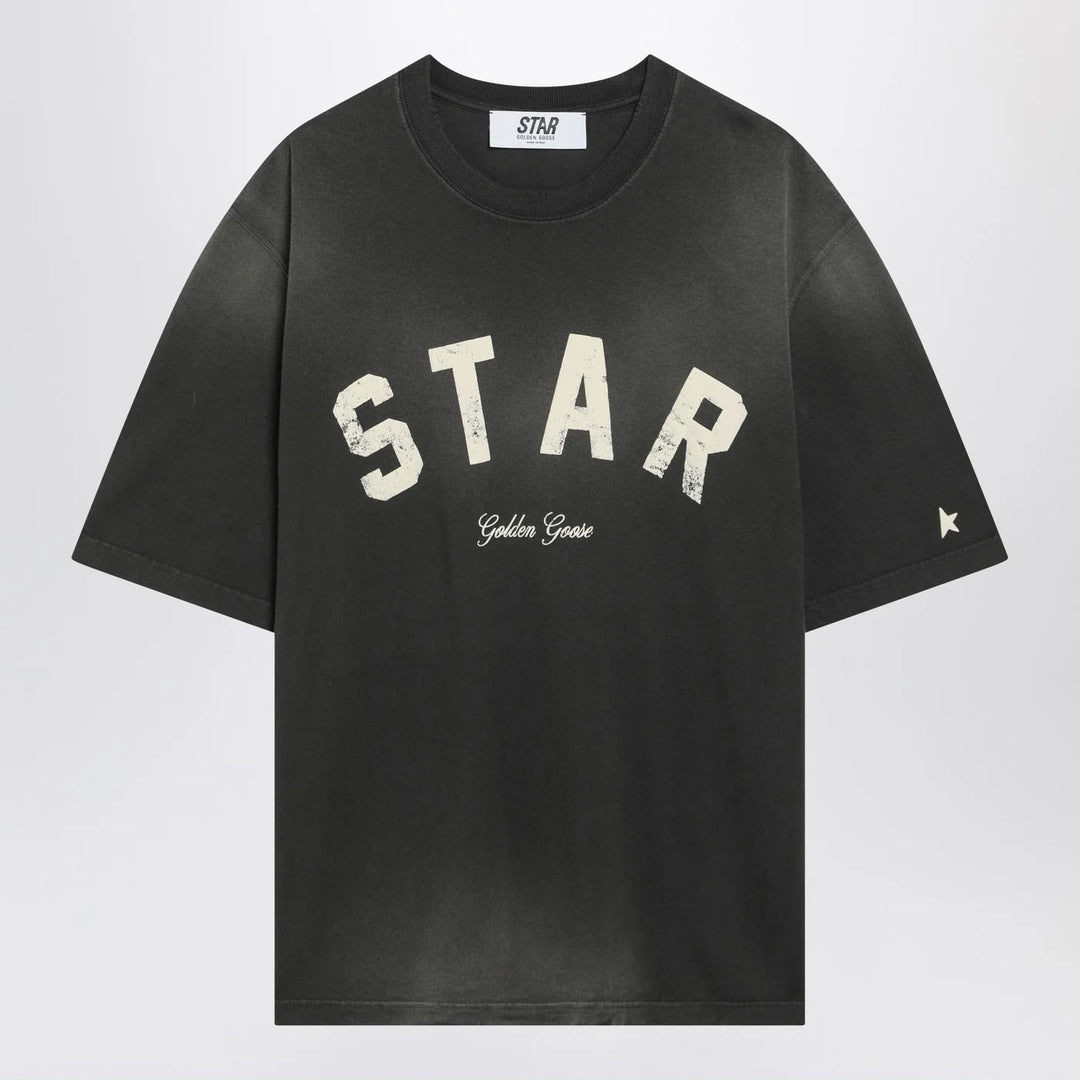 Golden Goose - Black vintage-effect Star T-shirt