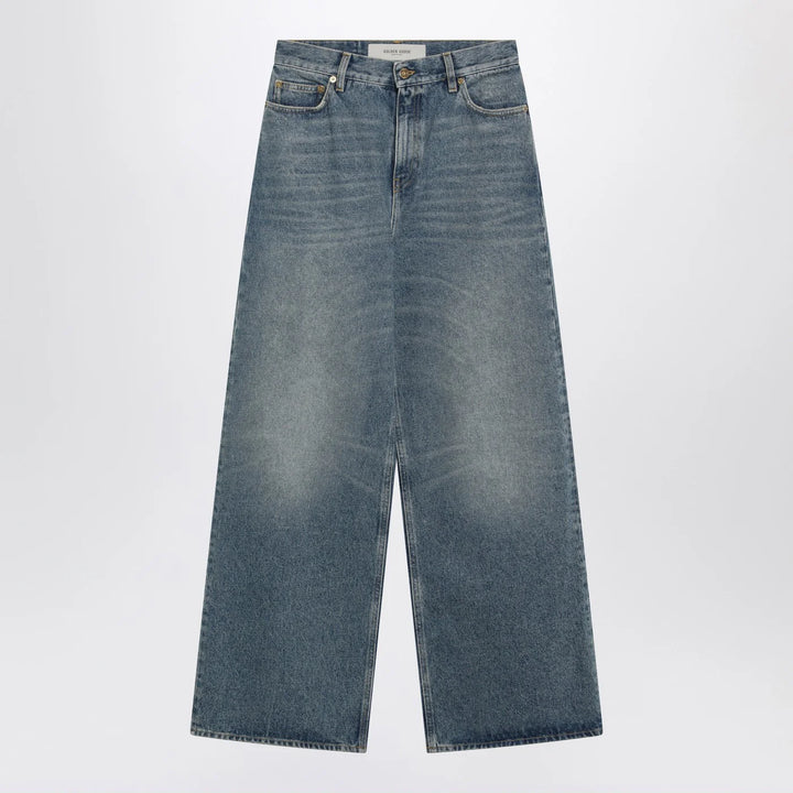 Golden Goose - Blue washed wide-leg jeans