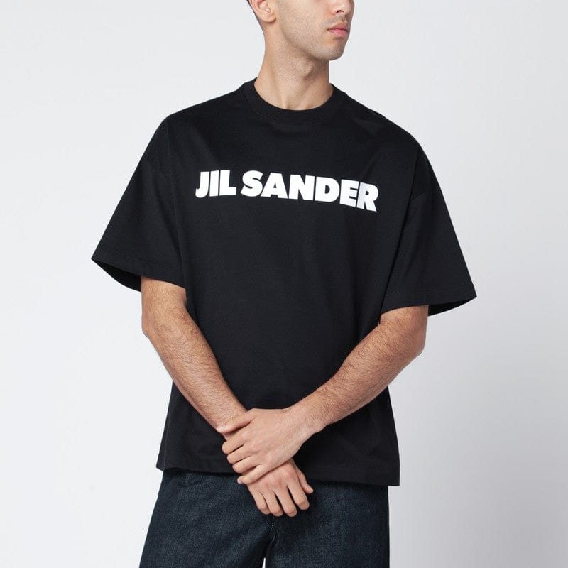 Shirts & Tops Jil Sander - Black boxy T-shirt with logo - M Brand