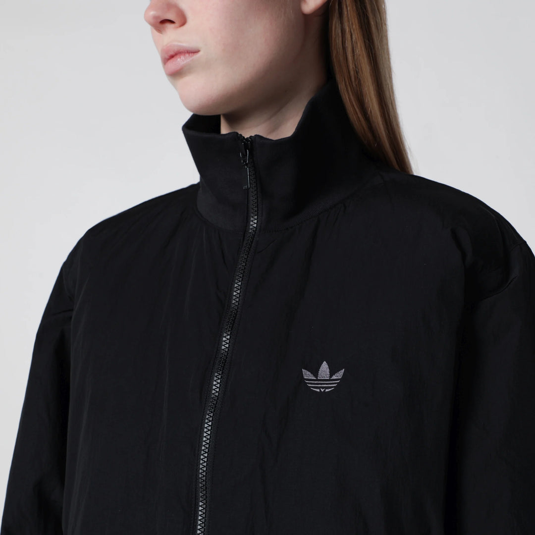 adidas Originals - Oversize Nylon oversized bomber jacket in black nylon