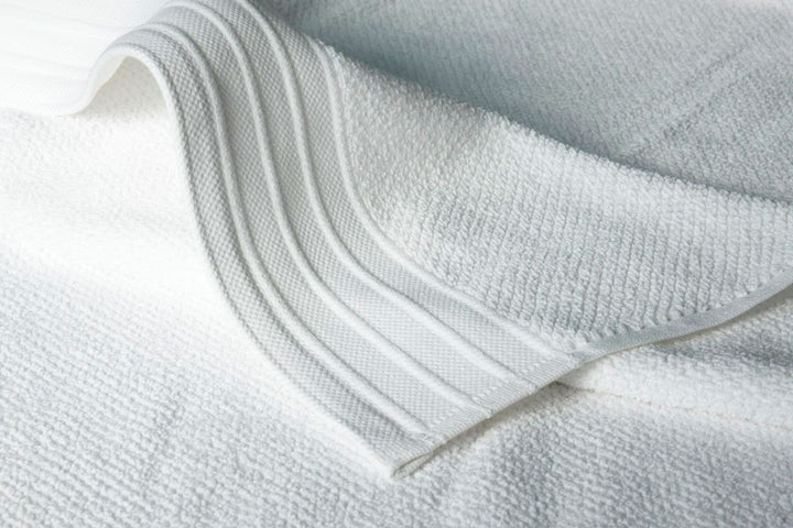 Bemboka Pure Cotton Hand Towel - Jacquard White