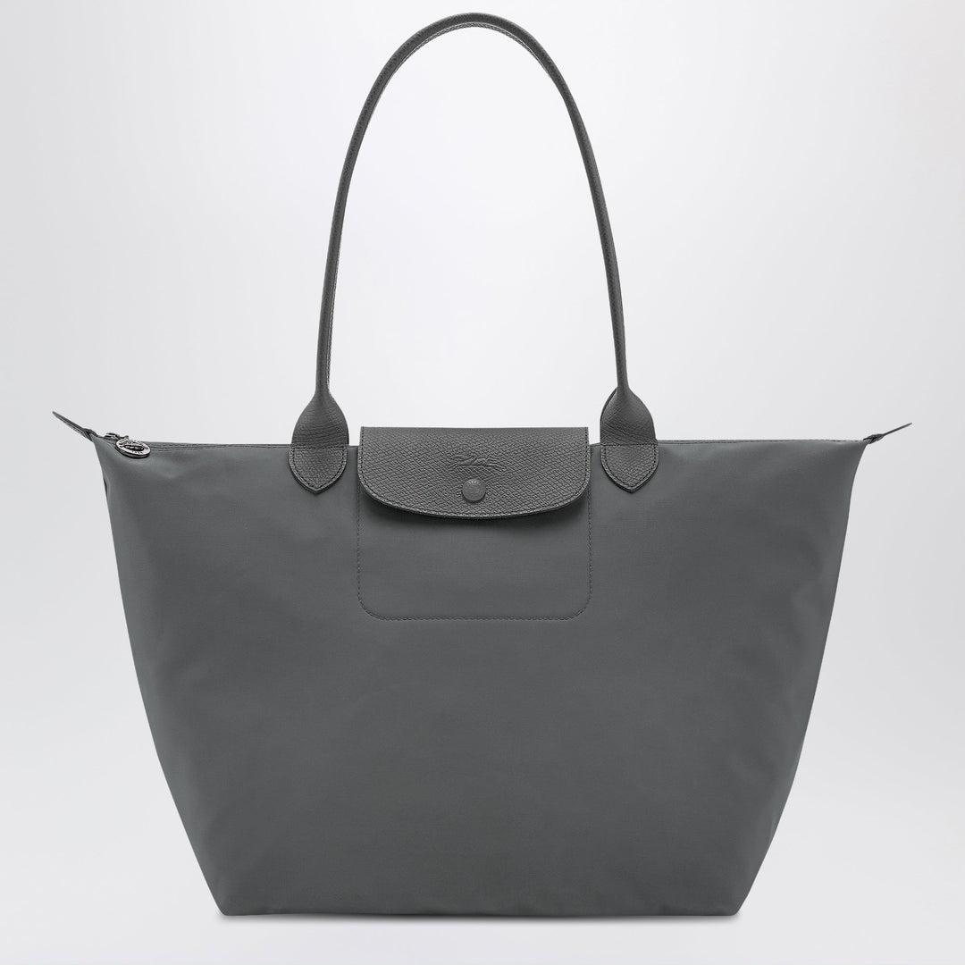 Longchamp - Anthracite grey shopping bag L Le Pliage One