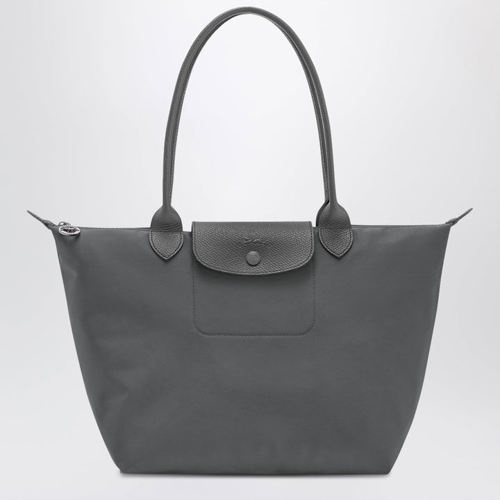 Longchamp - Anthracite grey shopping bag M Le Pliage One