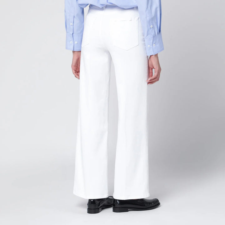 Frame - White Slim Palazzo jeans
