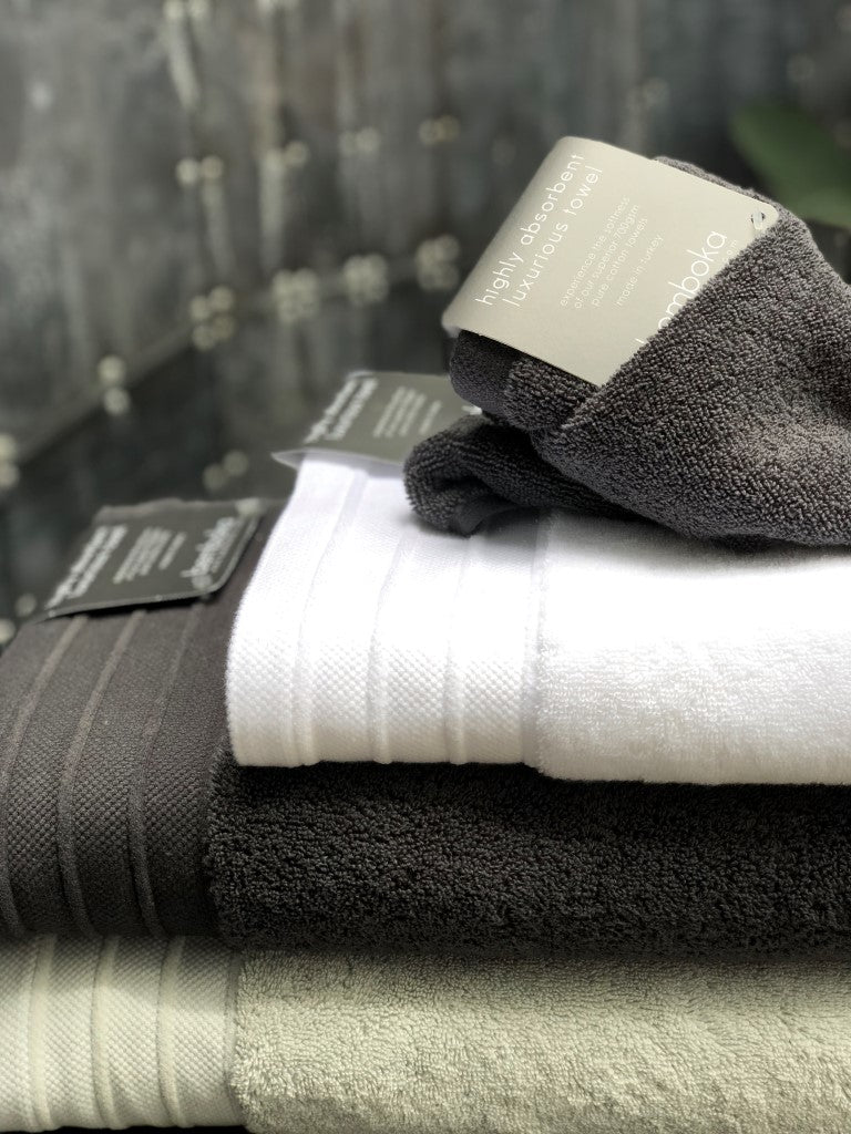 Bemboka Pure Cotton Bath Sheet - Jacquard Grey