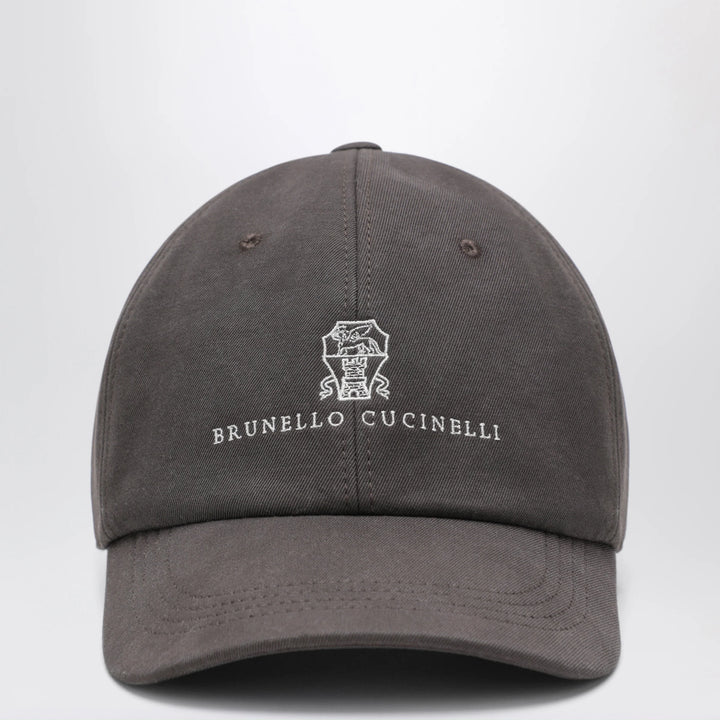 Brunello Cucinelli - Brown cotton baseball cap