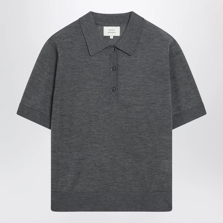 LouLou De Saison - Grey Migo Fluid Cashmere Polo