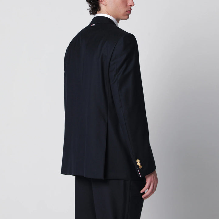 Thom Browne - Single-breasted navy blue wool jacket