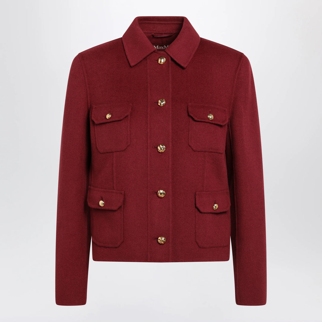Max Mara Studio - Jacket in ruby wool and cashmere