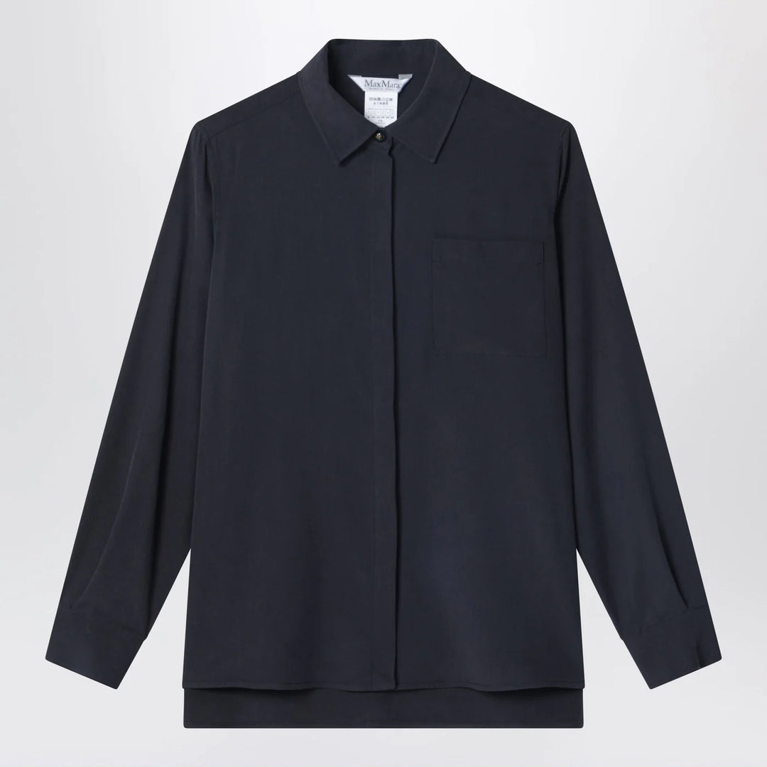 Max Mara - Blue silk shirt