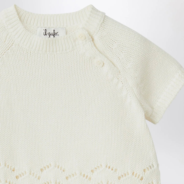 Il Gufo - White milk set in organic cotton