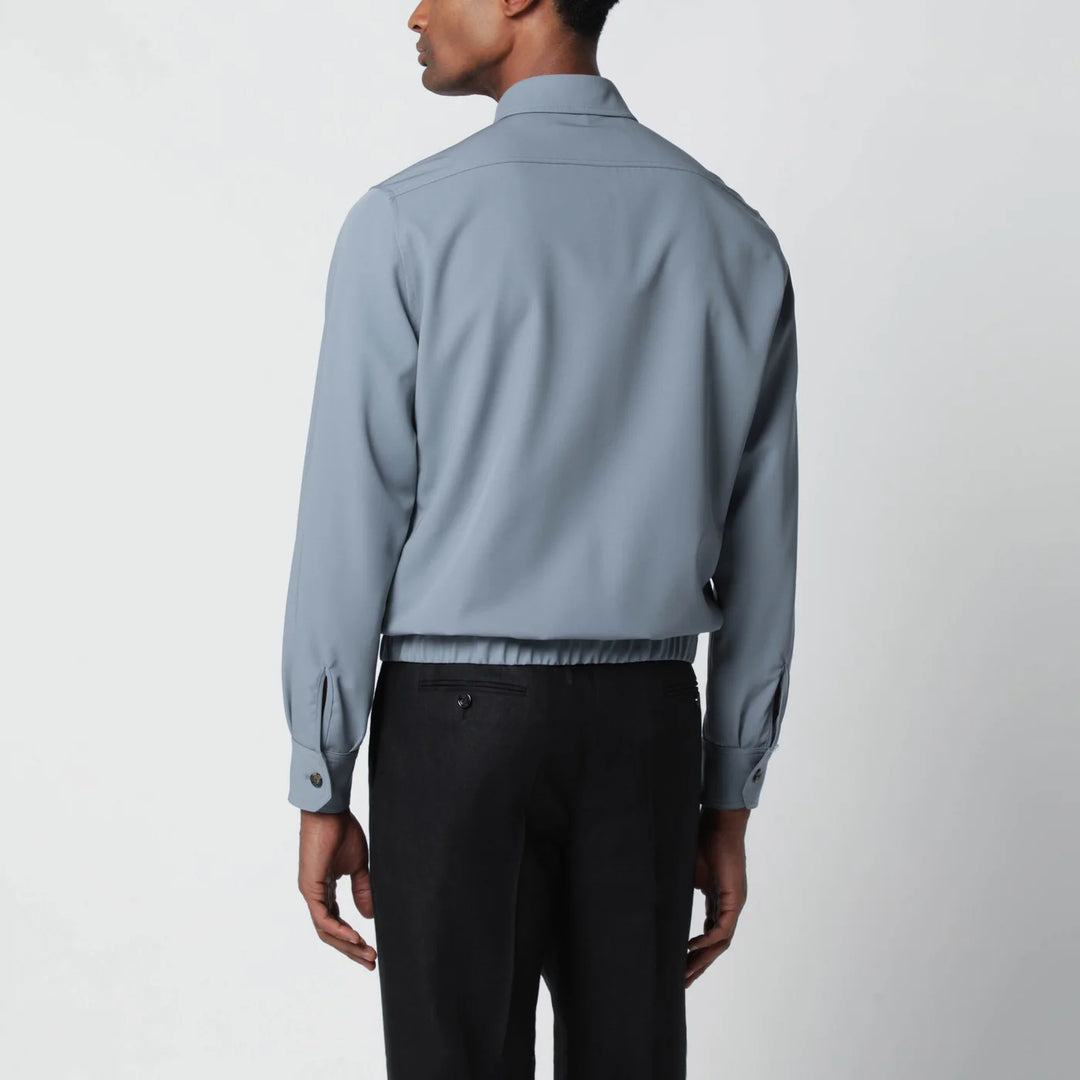 Lardini - Grey wool shirt jacket