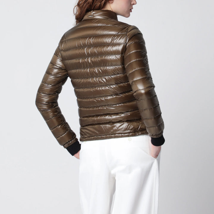 HERNO - Military Green Ultralight Nylon Bomber Jacket