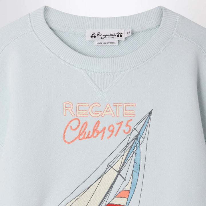 Bonpoint - Erol light blue sweatshirt
