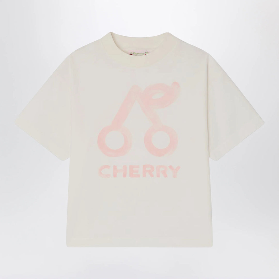 Bonpoint - Lele white T-shirt with cherry print